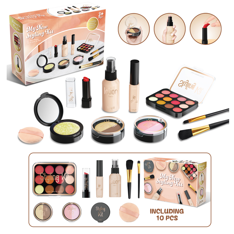Beauty Makeup Set For Kids - 10 Pcs Simulation Girl Beauty Play