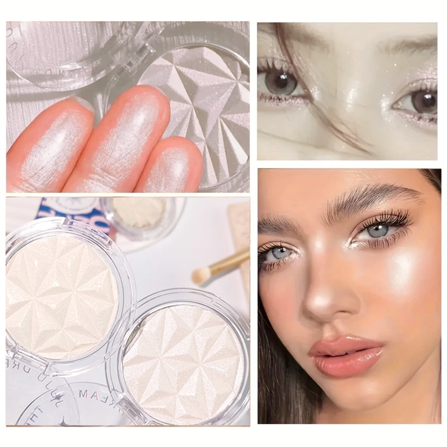 Fenty Beauty Makeup Highlighter - Shimmer Diamond Glow Highlighter – 2-Color