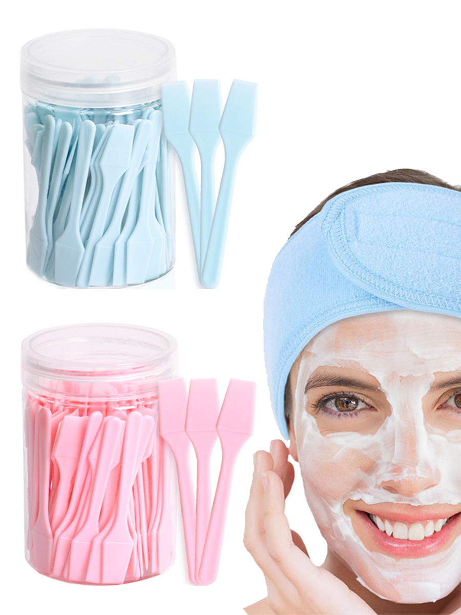 Beauty Makeup Cream - 100 Pieces Cosmetic Spatulas Scoop Face