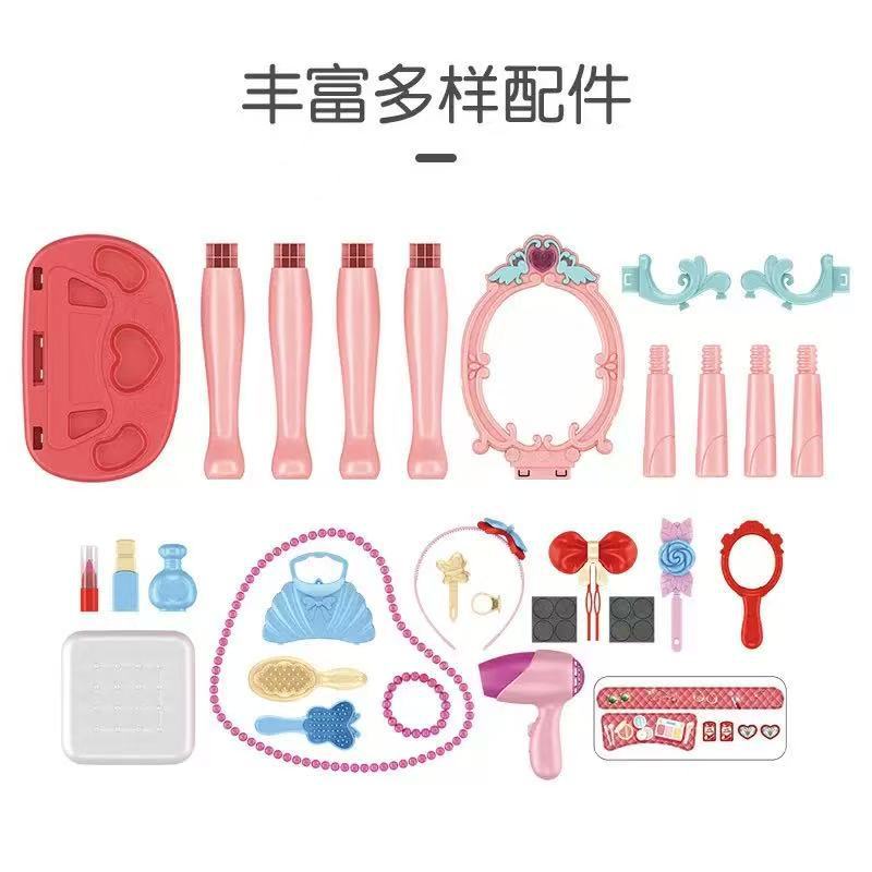 New Pretend Play Makeup Table  - đánh giá và giá Beauty Makeup Set For Kids