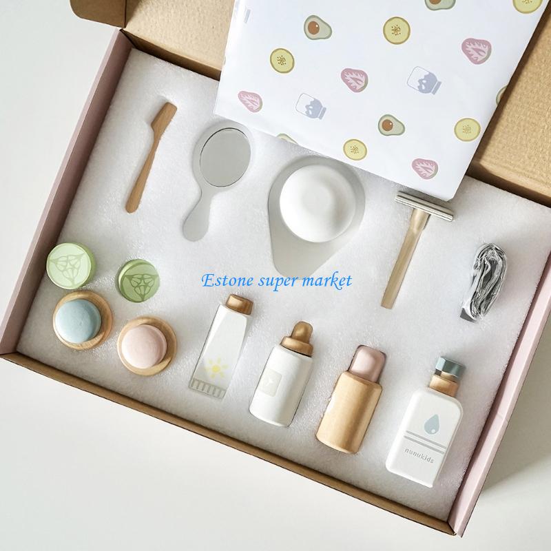090B Trẻ bằng gỗ Giả vờ chơi Đ - đánh giá và giá Beauty Makeup Set For Kids