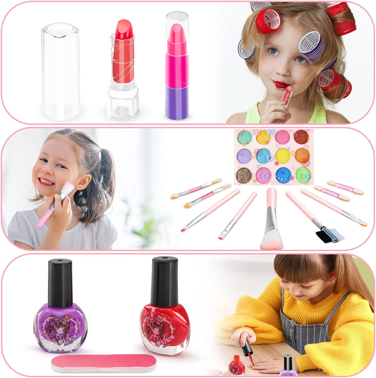 Kids Makeup Toy Kit for Girls, - đánh giá và giá Beauty Makeup Set For Kids