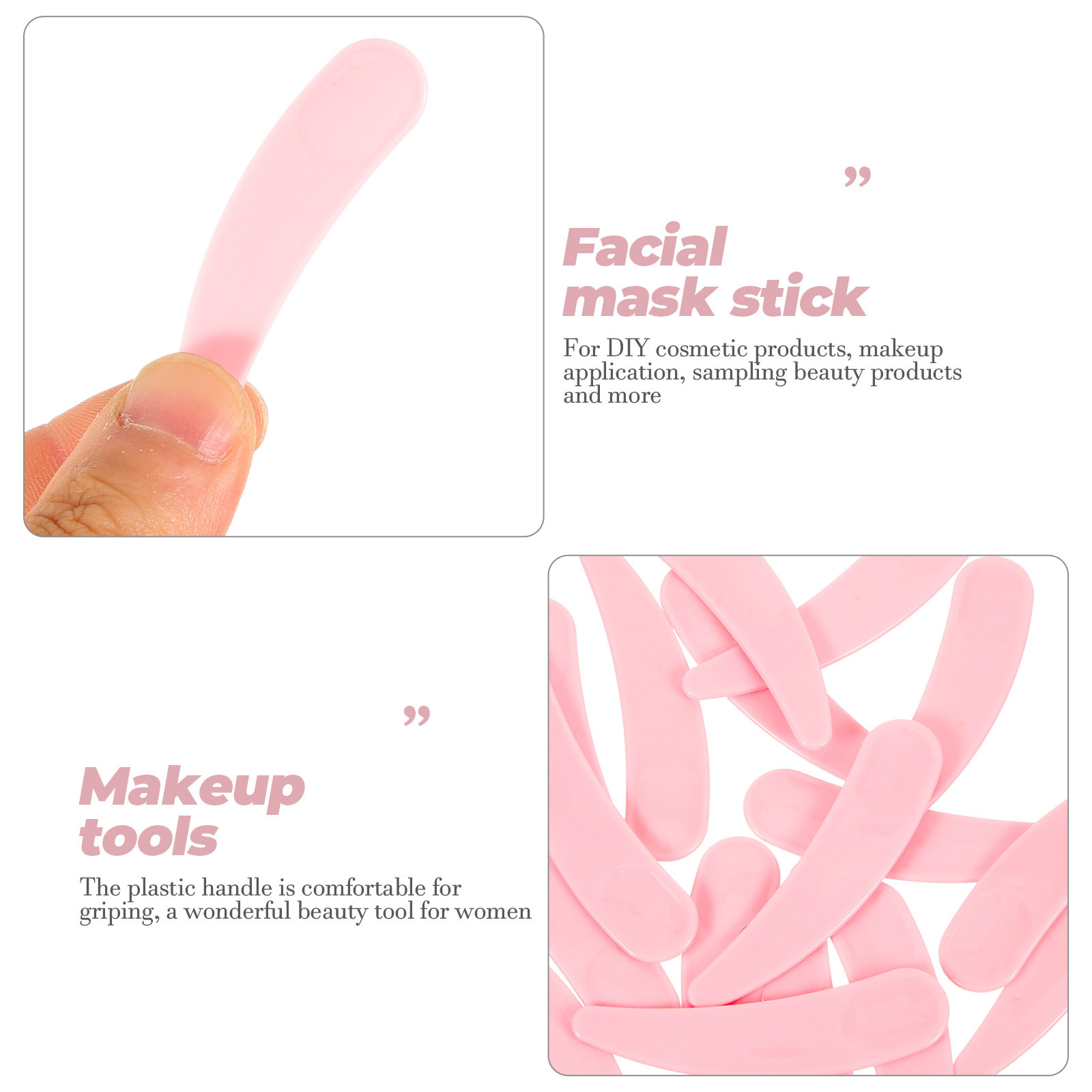 50Pcs Makeup Spoon Facial Plas - đánh giá và giá Beauty Makeup Cream